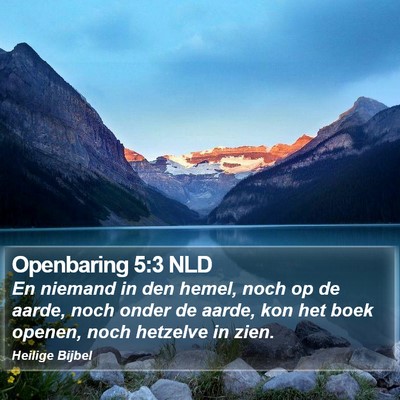 Openbaring 5:3 NLD Bible Verse Image