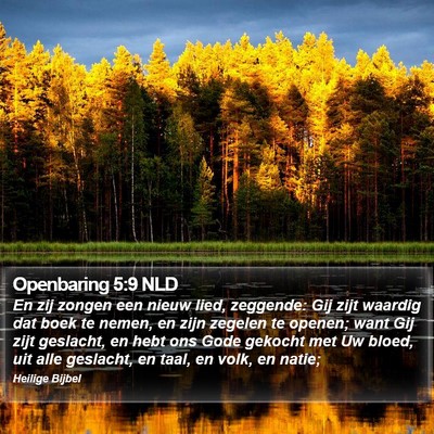 Openbaring 5:9 NLD Bible Verse Image