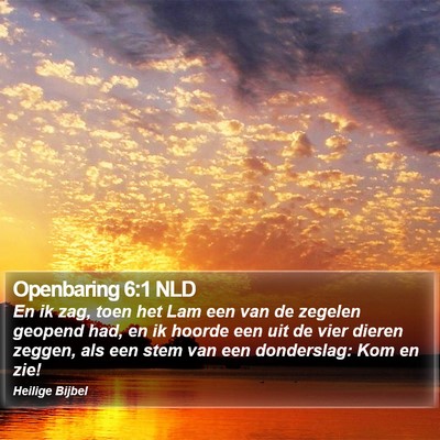 Openbaring 6:1 NLD Bible Verse Image