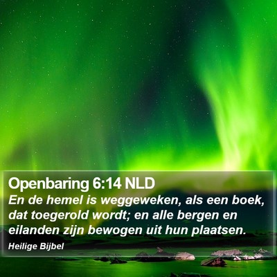 Openbaring 6:14 NLD Bible Verse Image