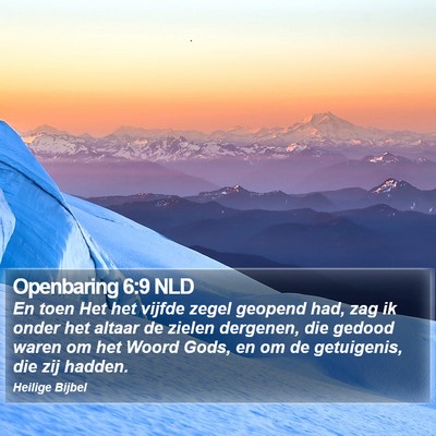 Openbaring 6:9 NLD Bible Verse Image