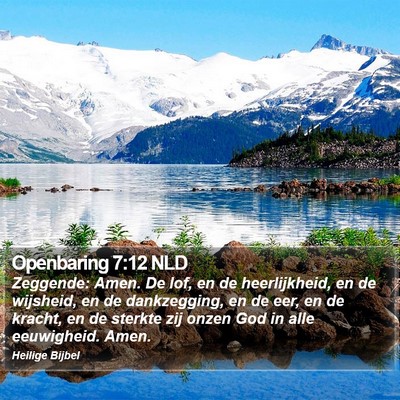Openbaring 7:12 NLD Bible Verse Image