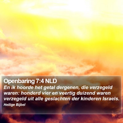 Openbaring 7:4 NLD Bible Verse Image