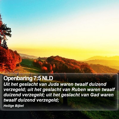 Openbaring 7:5 NLD Bible Verse Image