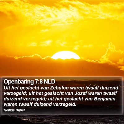 Openbaring 7:8 NLD Bible Verse Image