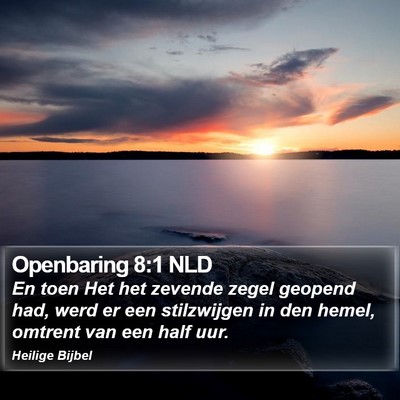 Openbaring 8:1 NLD Bible Verse Image