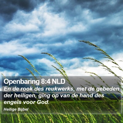 Openbaring 8:4 NLD Bible Verse Image