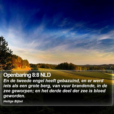 Openbaring 8:8 NLD Bible Verse Image