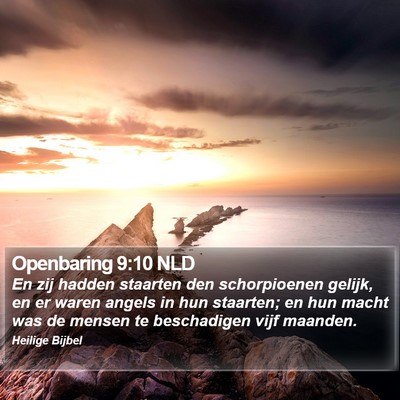Openbaring 9:10 NLD Bible Verse Image