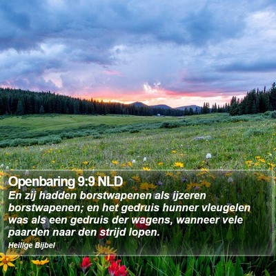 Openbaring 9:9 NLD Bible Verse Image