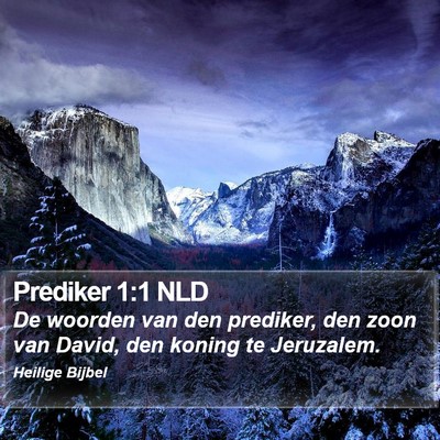 Prediker 1:1 NLD Bible Verse Image