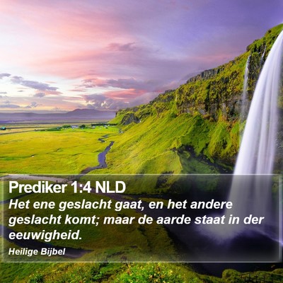 Prediker 1:4 NLD Bible Verse Image