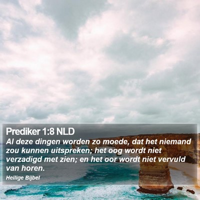 Prediker 1:8 NLD Bible Verse Image