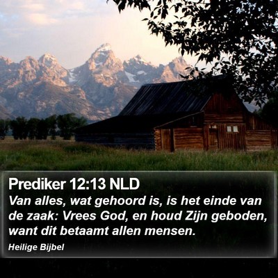 Prediker 12:13 NLD Bible Verse Image