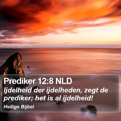 Prediker 12:8 NLD Bible Verse Image