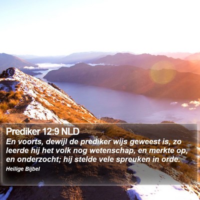 Prediker 12:9 NLD Bible Verse Image