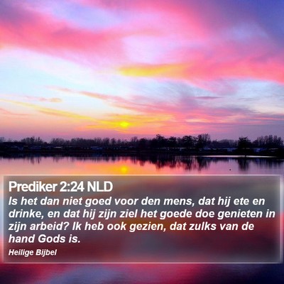 Prediker 2:24 NLD Bible Verse Image