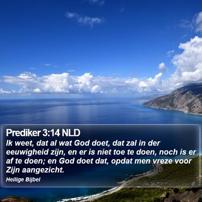 Prediker 3:14 NLD Bible Verse Image