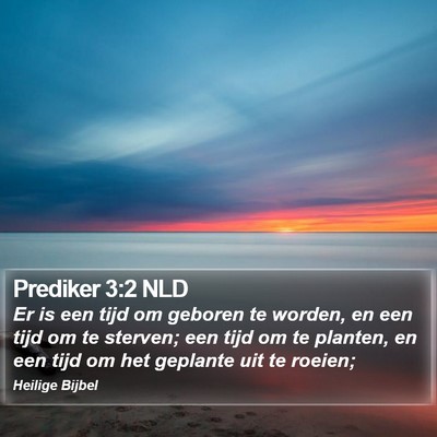 Prediker 3:2 NLD Bible Verse Image