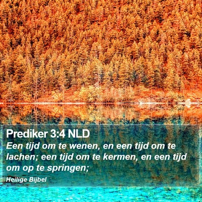 Prediker 3:4 NLD Bible Verse Image
