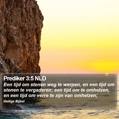 Prediker 3:5 NLD Bible Verse Image