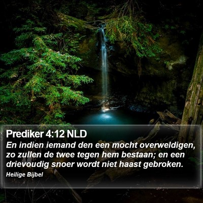 Prediker 4:12 NLD Bible Verse Image