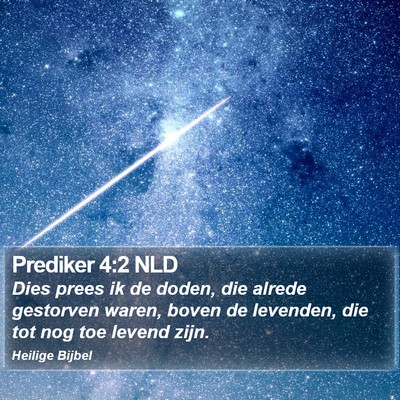 Prediker 4:2 NLD Bible Verse Image
