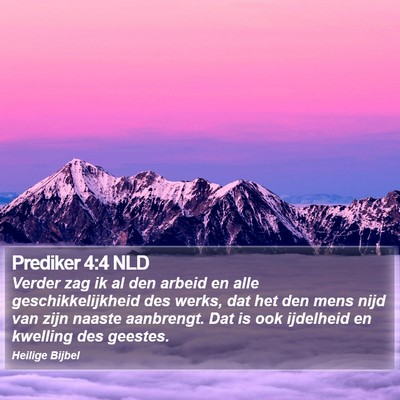 Prediker 4:4 NLD Bible Verse Image