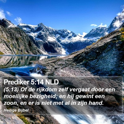 Prediker 5:14 NLD Bible Verse Image