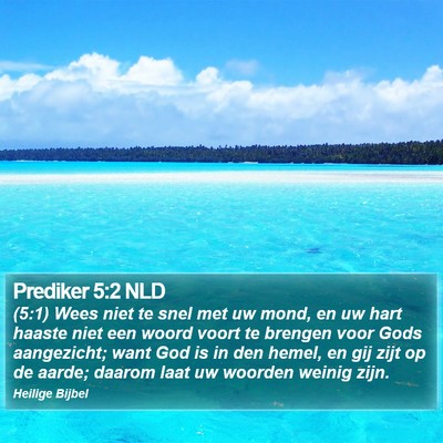 Prediker 5:2 NLD Bible Verse Image