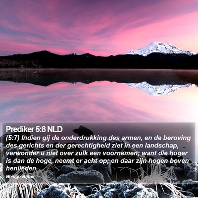 Prediker 5:8 NLD Bible Verse Image