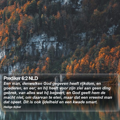 Prediker 6:2 NLD Bible Verse Image