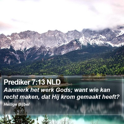 Prediker 7:13 NLD Bible Verse Image