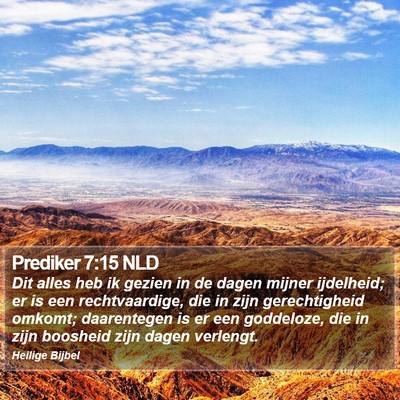 Prediker 7:15 NLD Bible Verse Image