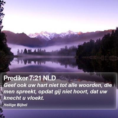 Prediker 7:21 NLD Bible Verse Image