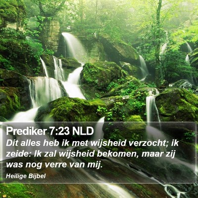 Prediker 7:23 NLD Bible Verse Image