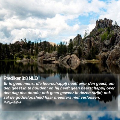 Prediker 8:8 NLD Bible Verse Image