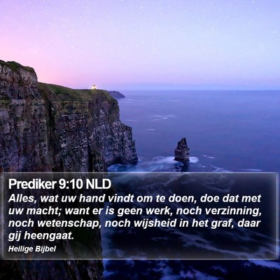 Prediker 9:10 NLD Bible Verse Image