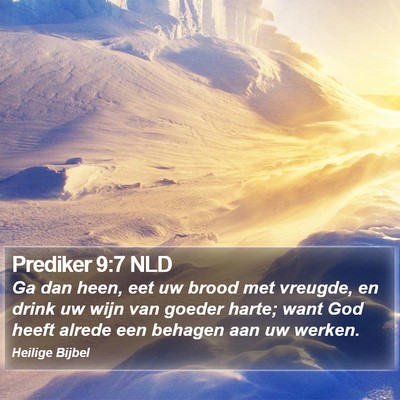 Prediker 9:7 NLD Bible Verse Image
