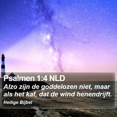 Psalmen 1:4 NLD Bible Verse Image
