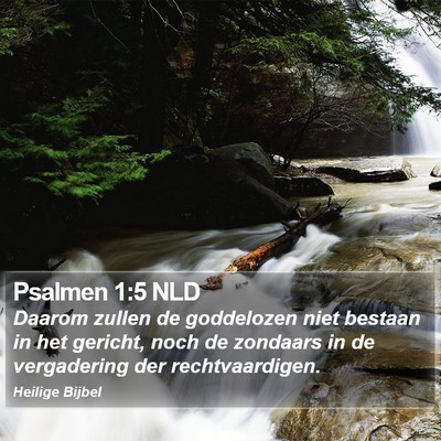 Psalmen 1:5 NLD Bible Verse Image