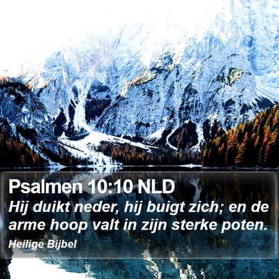 Psalmen 10:10 NLD Bible Verse Image