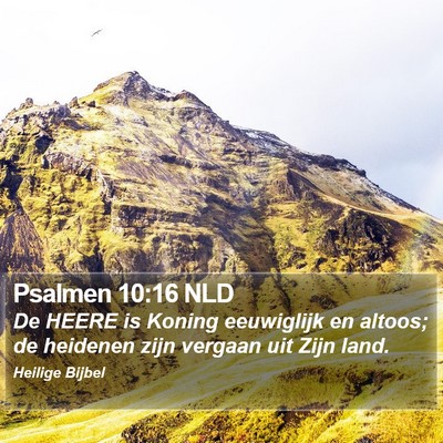 Psalmen 10:16 NLD Bible Verse Image