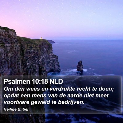 Psalmen 10:18 NLD Bible Verse Image
