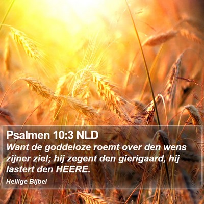 Psalmen 10:3 NLD Bible Verse Image