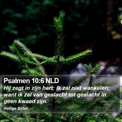 Psalmen 10:6 NLD Bible Verse Image