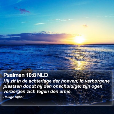 Psalmen 10:8 NLD Bible Verse Image