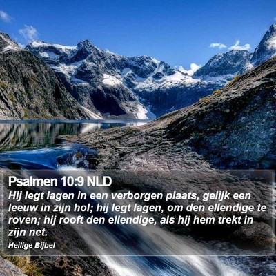 Psalmen 10:9 NLD Bible Verse Image