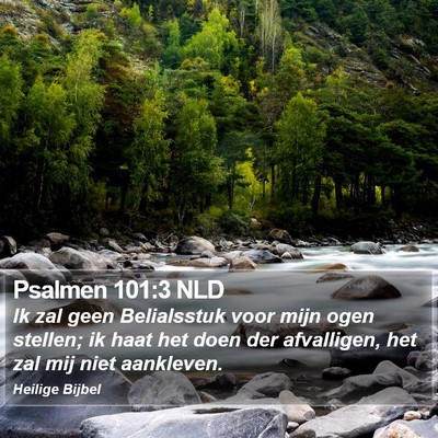 Psalmen 101:3 NLD Bible Verse Image
