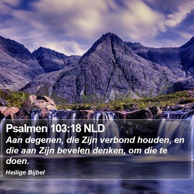 Psalmen 103:18 NLD Bible Verse Image